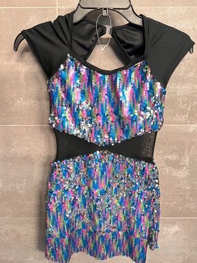 Sequin Dance Costume - Multi-Color